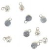 10 5mm Crystal Rhinestone Flat Back Pendants